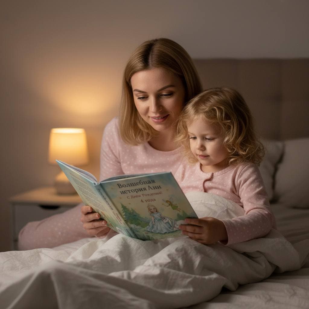 Персонализированная книга Воображай с акварельными иллюстрациями