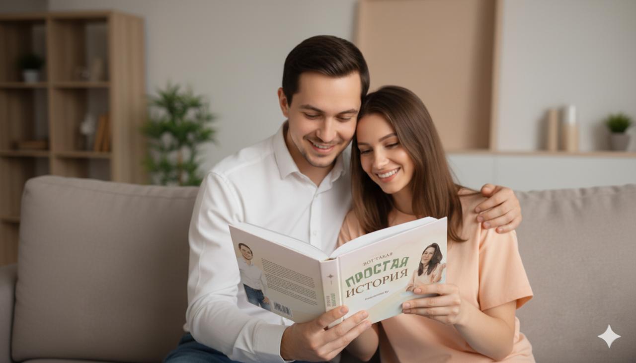 Персонализированная книга Воображай с акварельными иллюстрациями